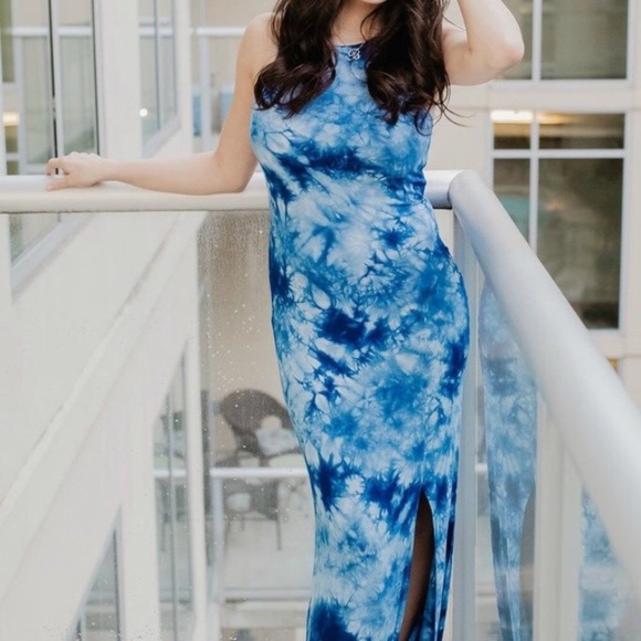 Kittenish Jessie James Tie-Dye Maxi Dress XL - Picture 2 of 7